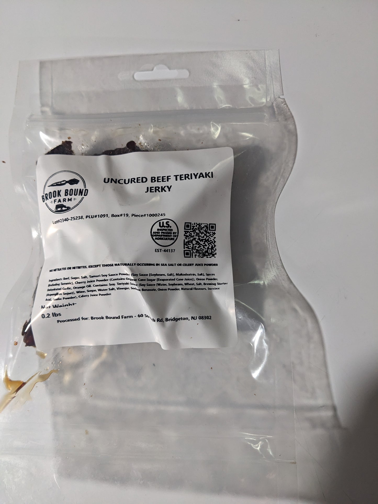 Beef Uncured Teriyaki Jerky